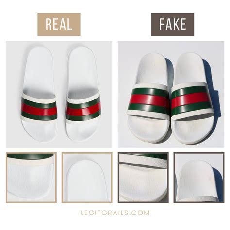 fake gucci slides white|Gucci slides are they real.